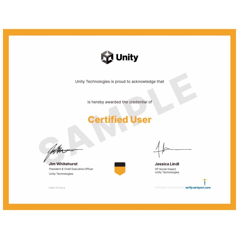 Unity Certified User认证